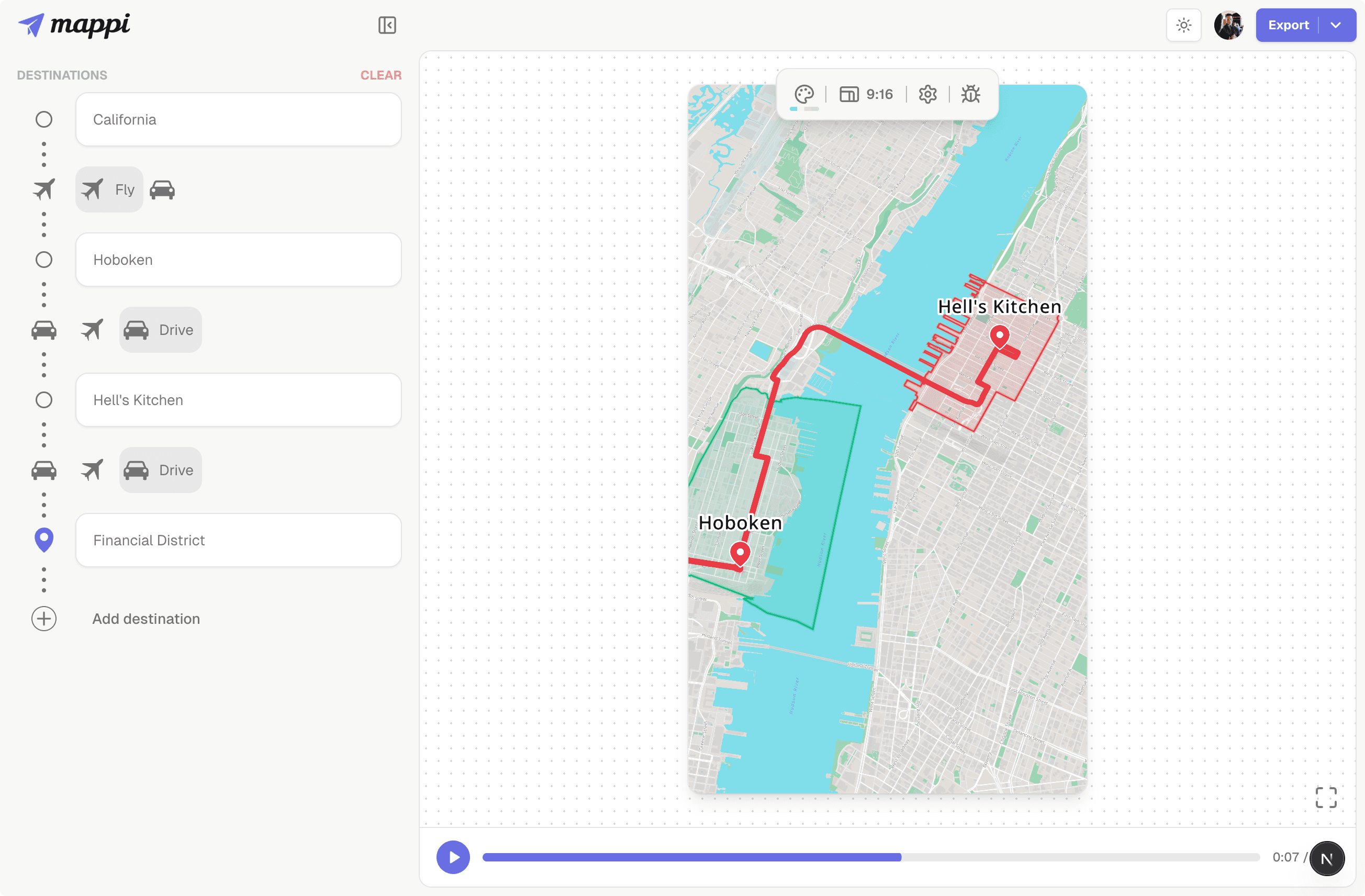 Mappi app screenshot
